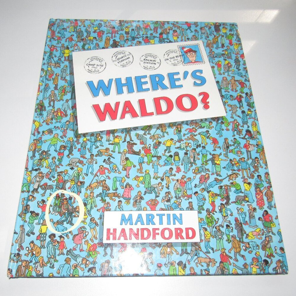 Vintage Where’s Waldo? Hardcover Puzzle Book • Martin Handford • 1987